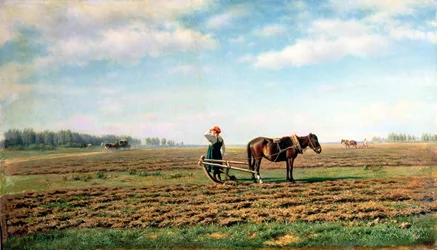 Labourer le champ, 1871